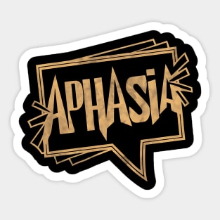 Aphasia Autism Awareness Sticker